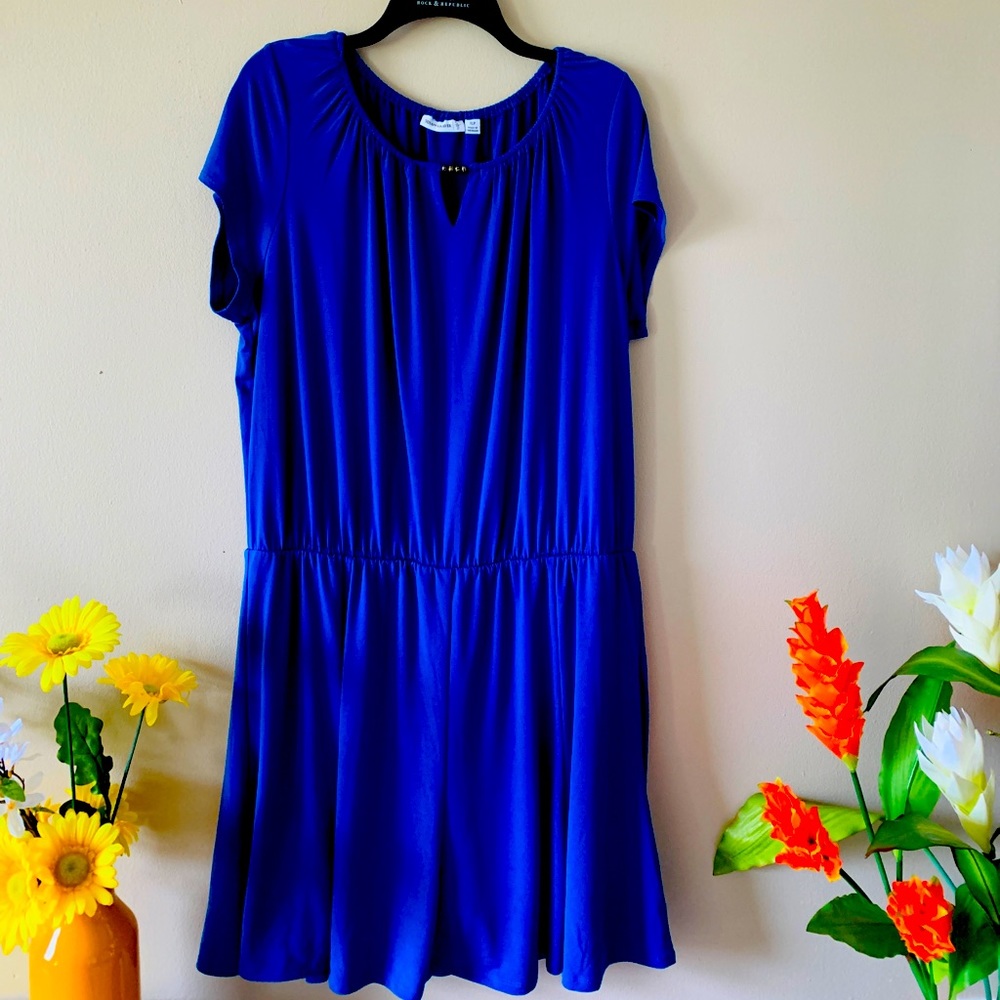 Susan Graver Blue Dress Romper